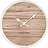 Plank Horloge murale 50 cm, blanche