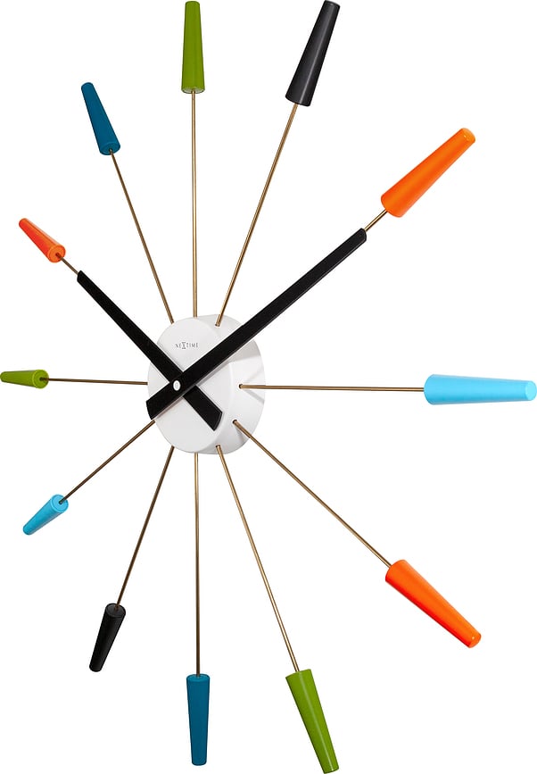 Plug Inn Horloge murale, noire