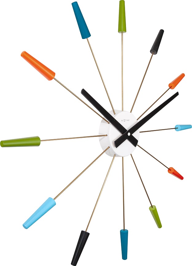 Plug Inn Horloge murale, noire