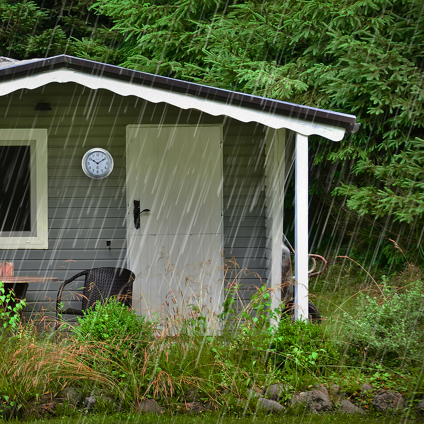 Poppy Ρολόι Τοίχου κήπου, λευκό-ασημί
