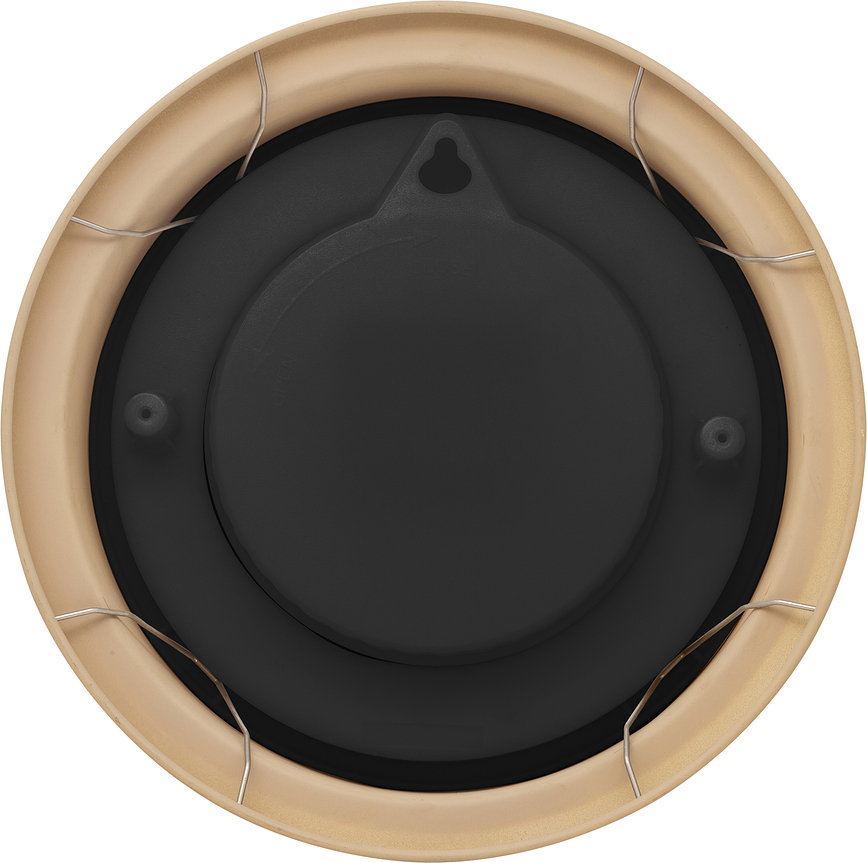 Poppy Zidni Sat vrtni bijelo-srebrni