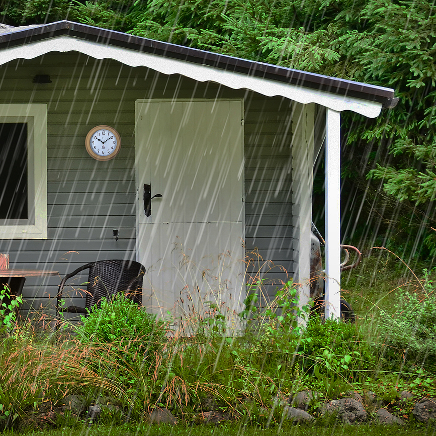 Poppy Stenska ura, vrtna, belo-srebrna