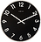Reflect Horloge murale, noire