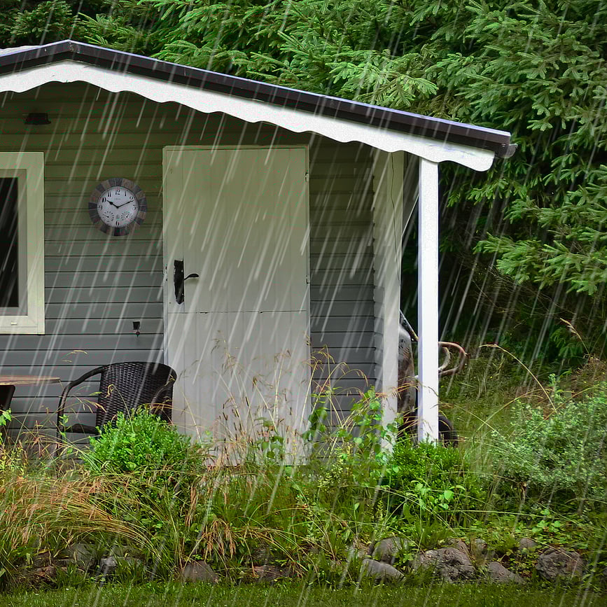 Reloj con termómetro e higrómetro Aster, 26 cm