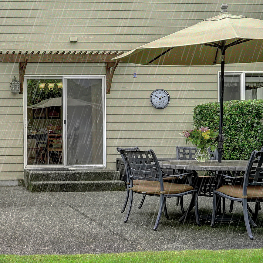 Reloj con termómetro e higrómetro Tulip