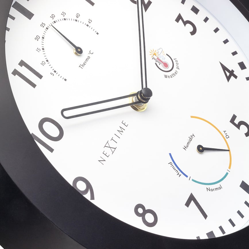 Reloj Daisy, con termómetro e higrómetro