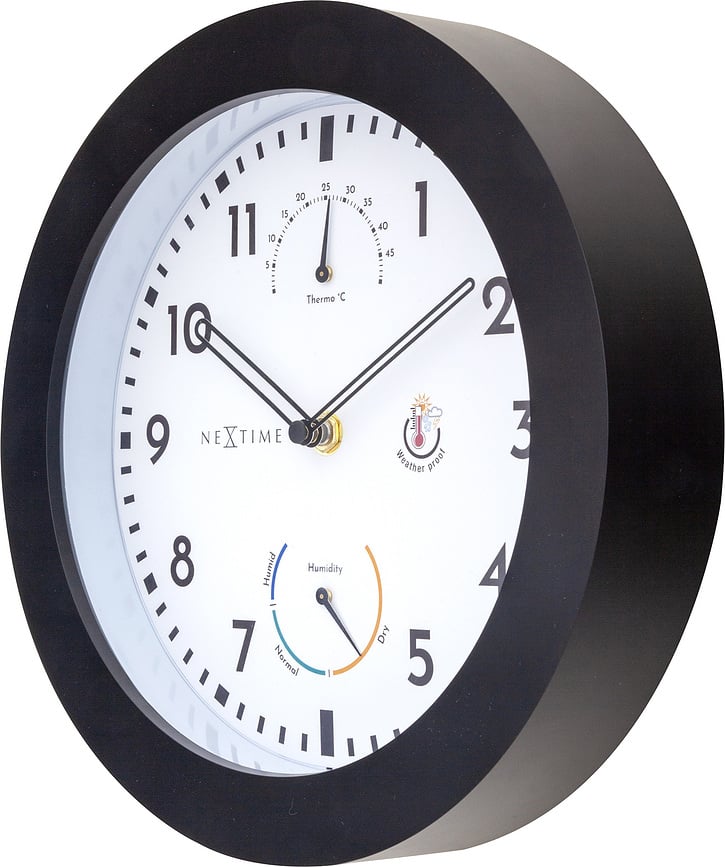 Reloj Daisy, con termómetro e higrómetro