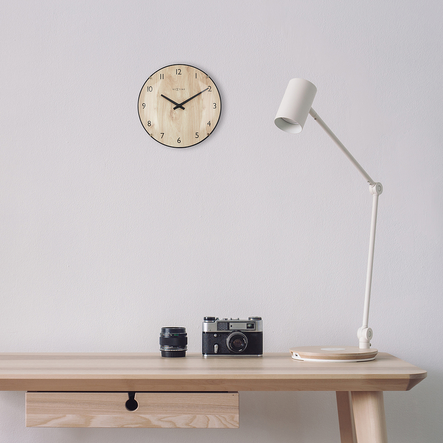 Reloj de madera Edge Wood Mini, para pared o mesa