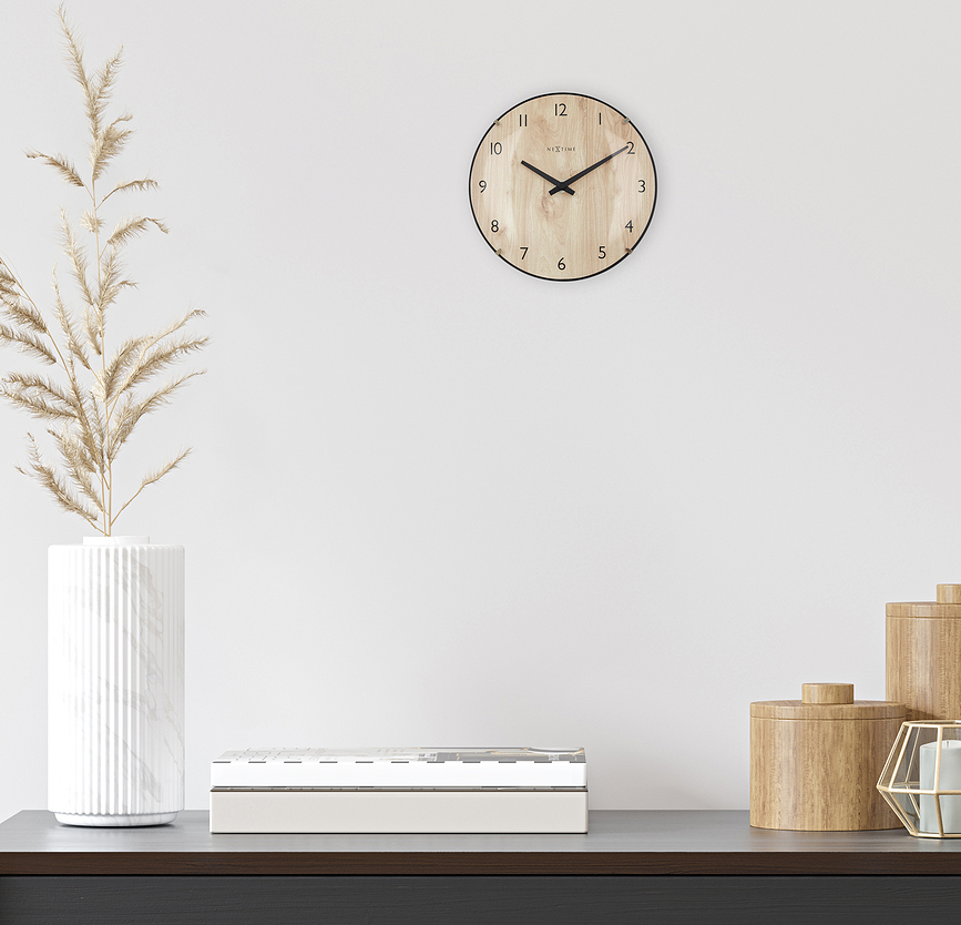 Reloj de madera Edge Wood Mini, para pared o mesa