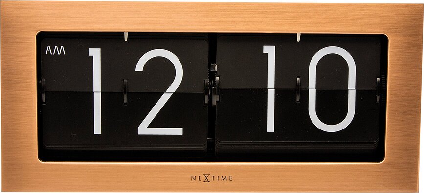 Reloj de Mesa Big Flip, color cobre
