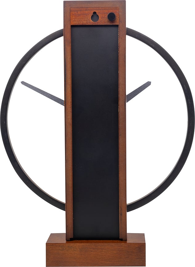 Reloj de mesa Carl Small, de madera clara