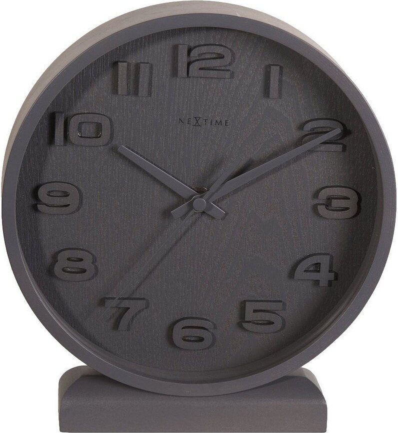 Reloj de Mesa de madera Wood Wood Small, gris