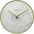 Reloj de Mesa Marble Table, 20 cm, blanco y dorado