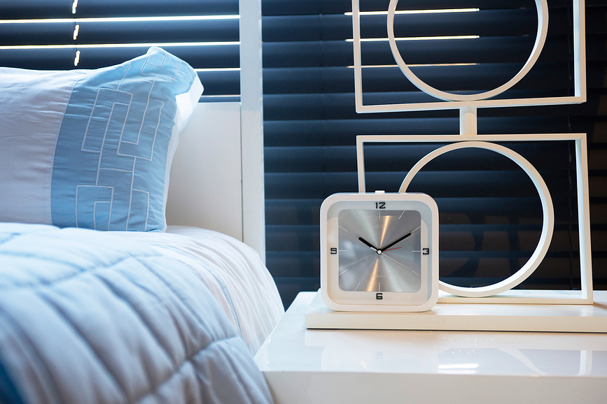 Reloj de Mesa despertador Square Alarm, negro