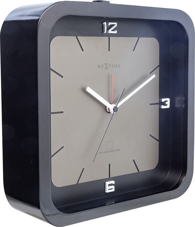 Reloj de Mesa despertador Square Alarm, negro