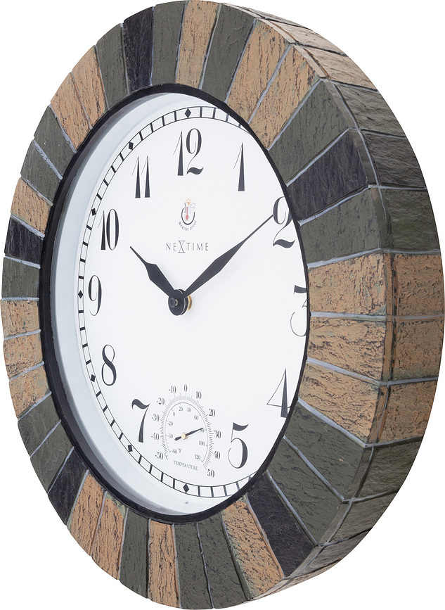 Reloj de Pared Aster, 43,5 cm, con termómetro