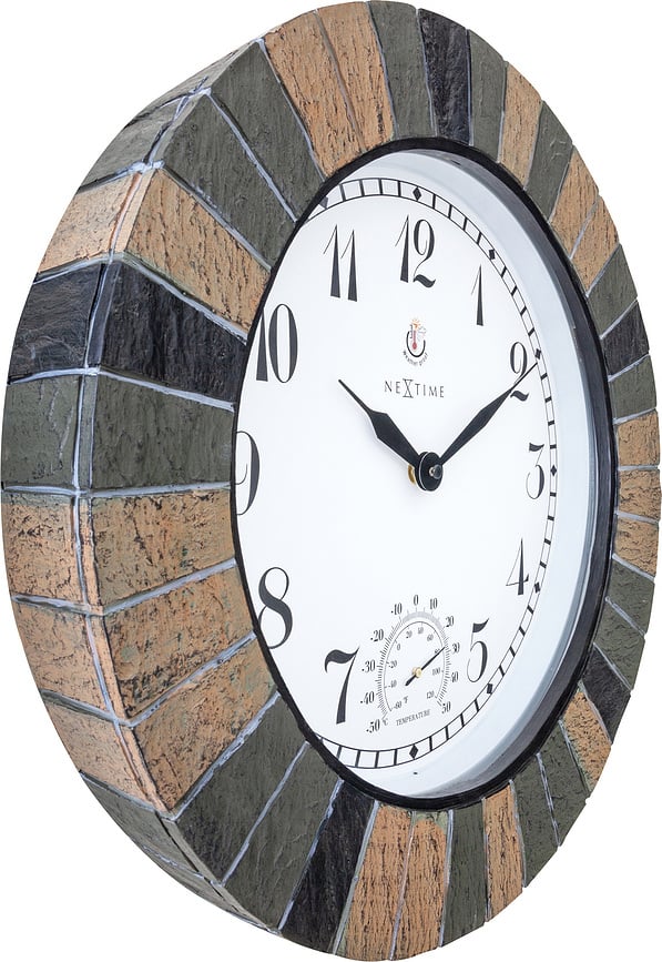 Reloj de Pared Aster, 43,5 cm, con termómetro
