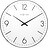 Reloj de Pared Basic Dome, blanco