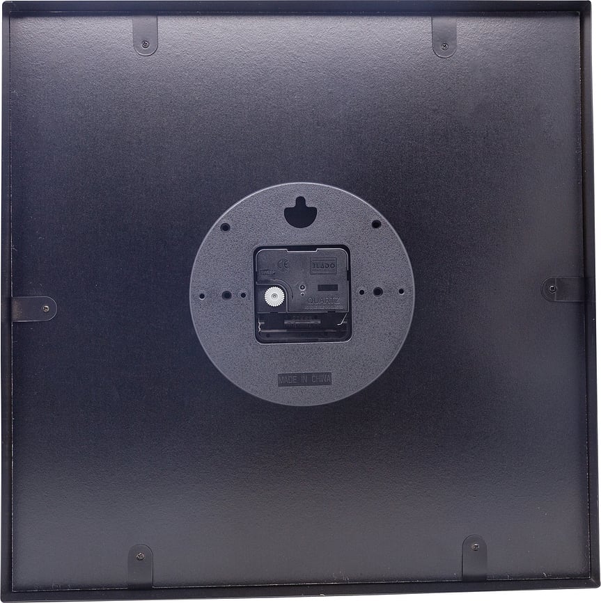 Reloj de pared Be Square, con cifras árabes