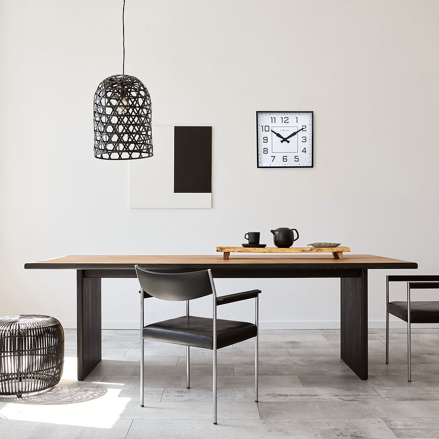 Reloj de pared Be Square, con cifras árabes