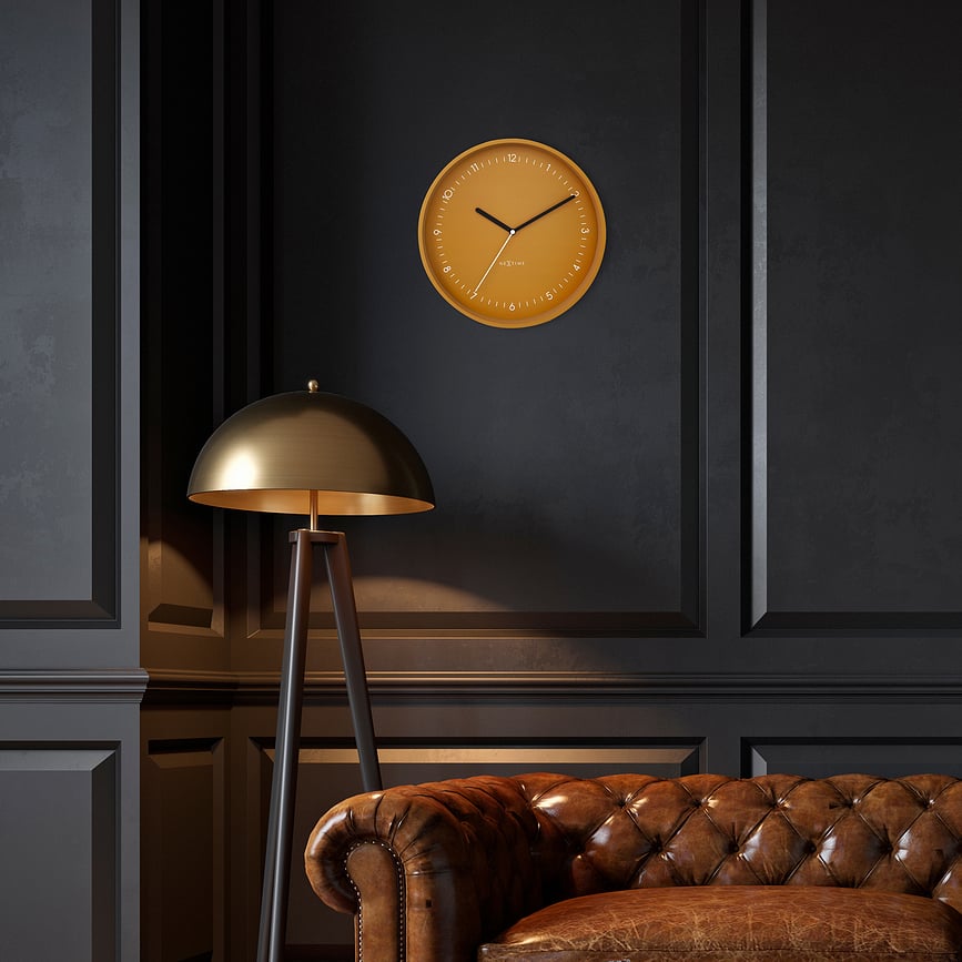 Reloj de Pared Berlin, mostaza
