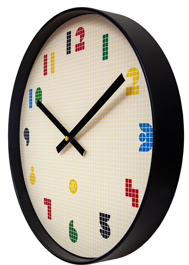 Reloj de Pared Bit, 35 cm, multicolor