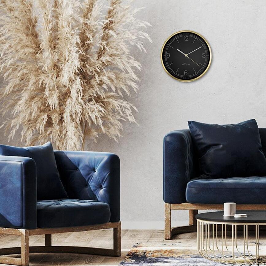 Reloj de pared Bolero, 25 cm, negro