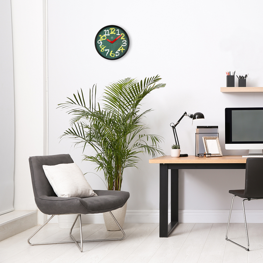 Reloj de Pared Chalkboard, estilo pizarra