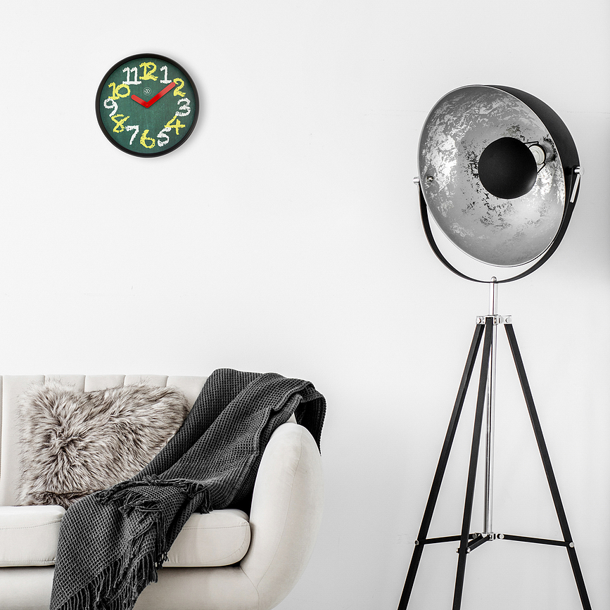 Reloj de Pared Chalkboard, estilo pizarra