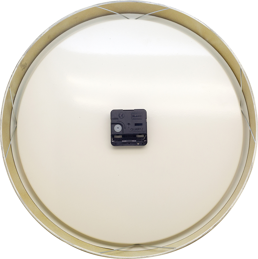 Reloj de Pared Classic, 39 cm, negro y plateado