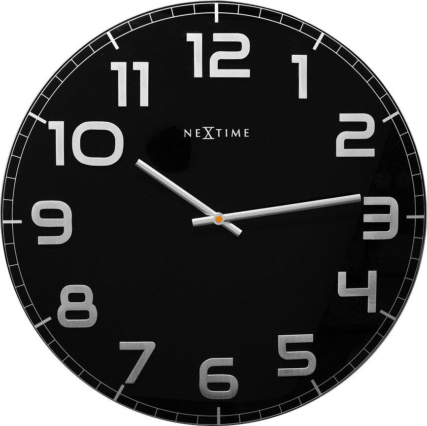 Reloj de Pared Classy, grande, negro