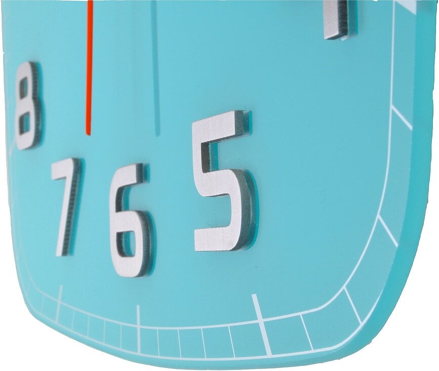 Reloj de Pared Classy Square, blanco y plateado