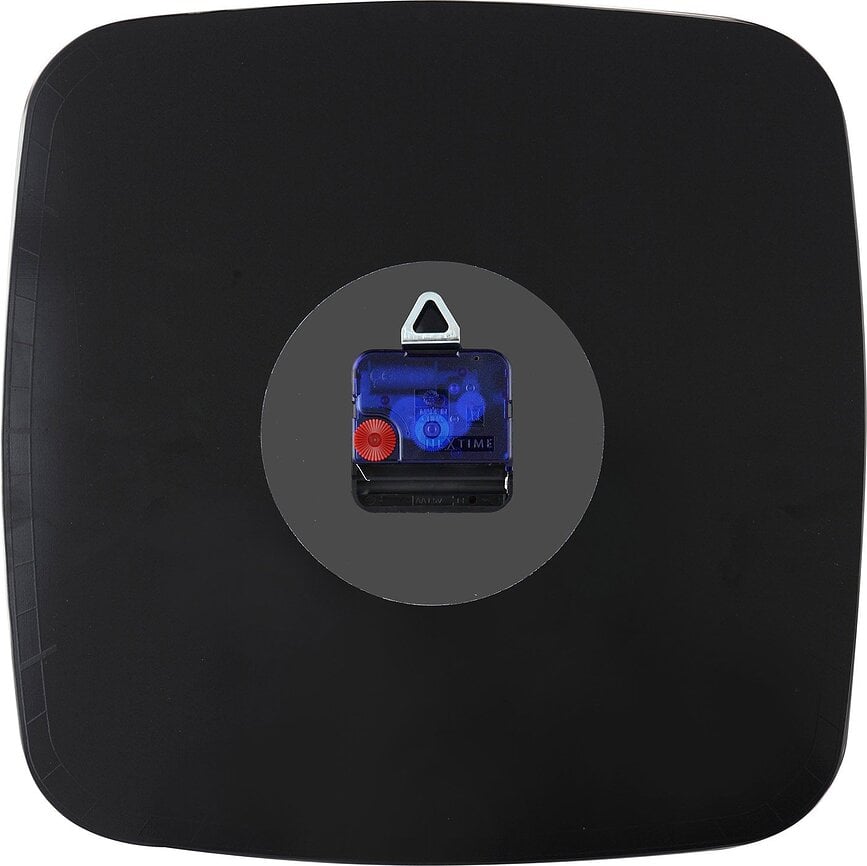 Reloj de Pared Classy Square, blanco y plateado