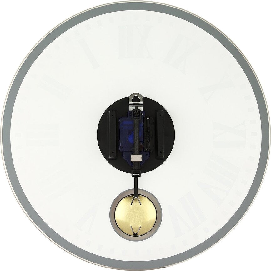 Reloj de pared con péndulo Romana, blanco