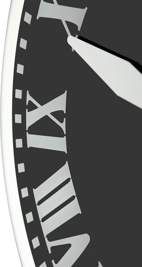 Reloj de pared con péndulo Romana, negro