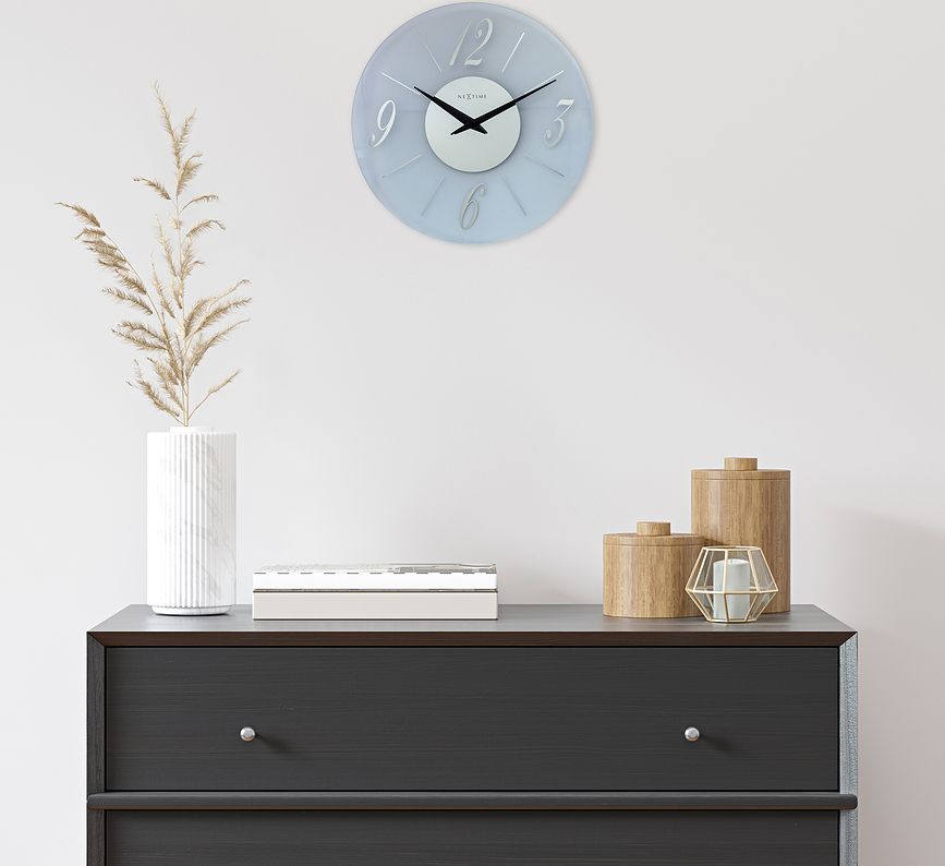 Reloj de Pared Dali, redondo, transparente gris