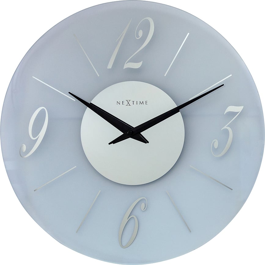 Reloj de Pared Dali, redondo, transparente gris