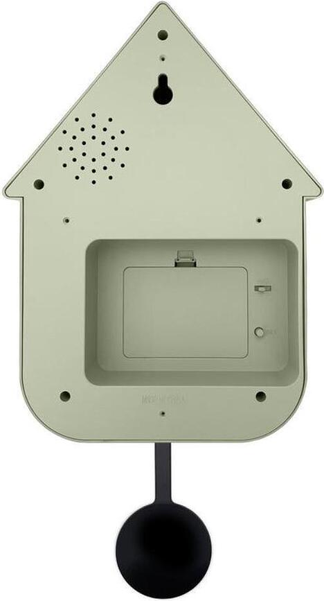 Reloj de Cuco Twitter, de pared, verde pastel