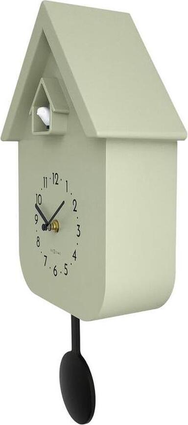 Reloj de Cuco Twitter, de pared, verde pastel