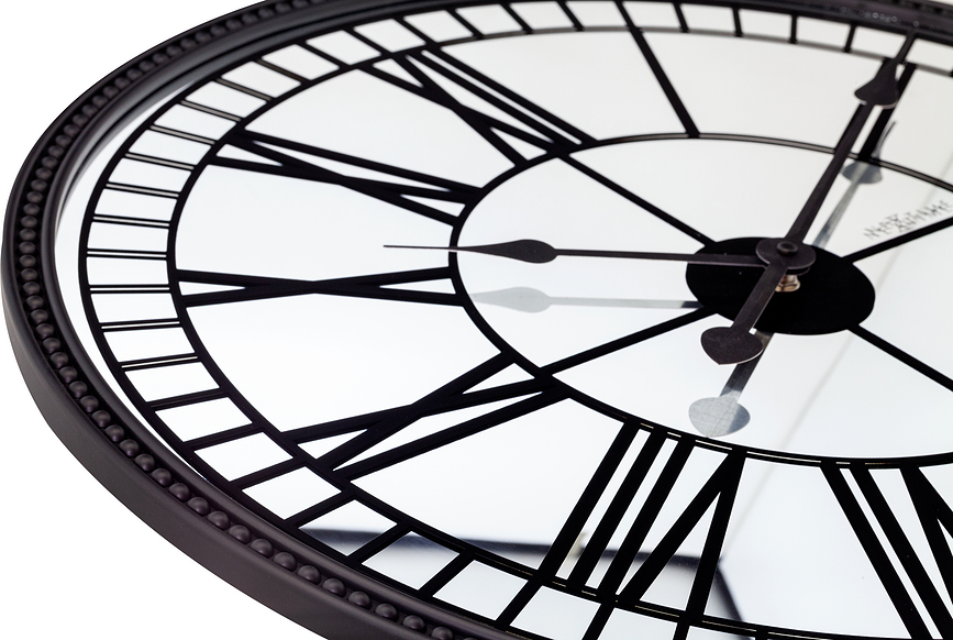 Reloj de Pared Cleopatra Mirror, negro