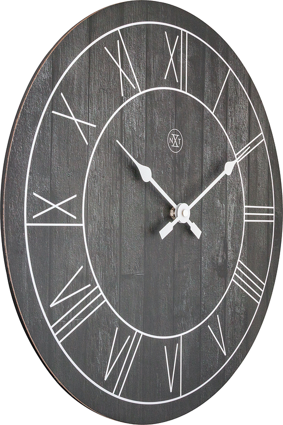 Reloj de pared de madera Paul, oscuro
