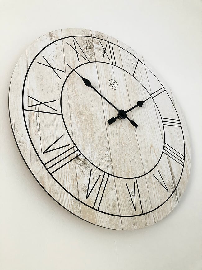 Reloj de pared de madera Paul, oscuro