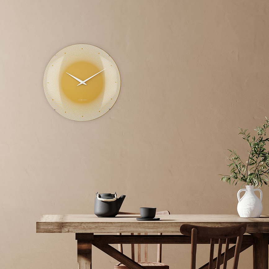 Reloj de Pared Deep, 50 cm, amarillo