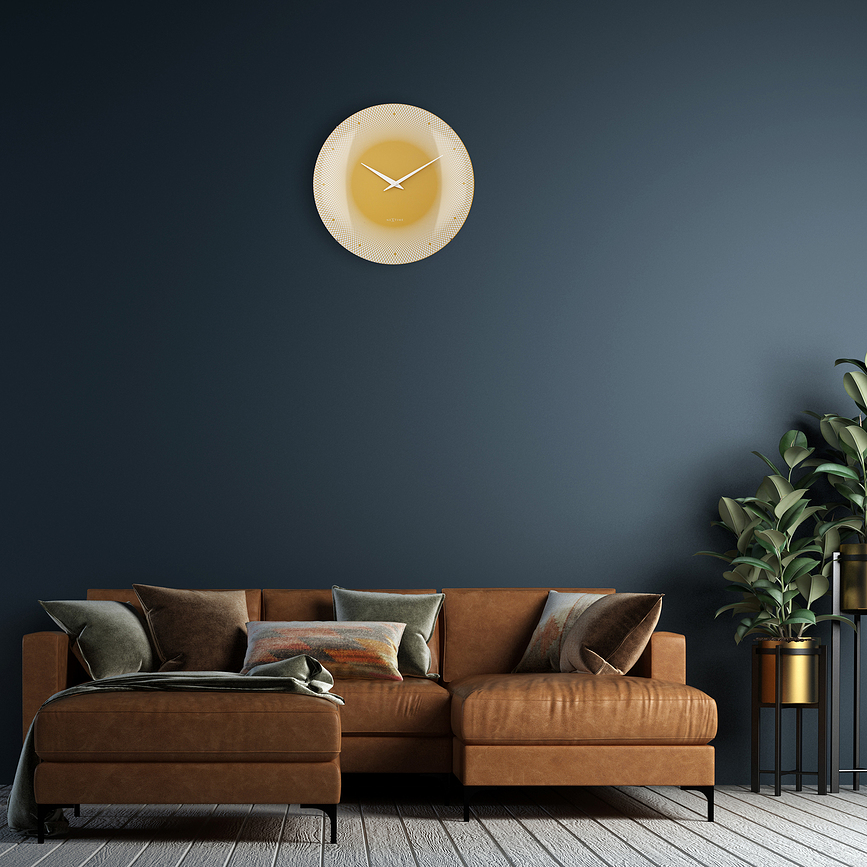 Reloj de Pared Deep, 50 cm, amarillo