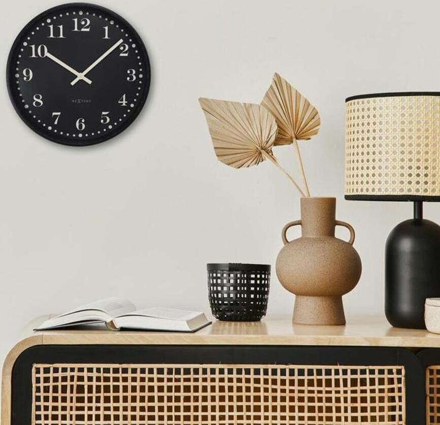 Reloj de pared Dickens, 30 cm, negro