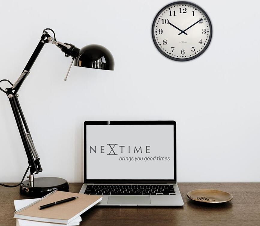 Reloj de pared Dickens, 30 cm, negro