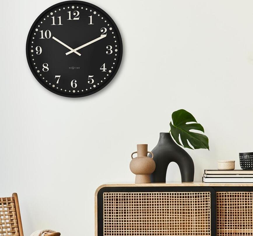 Reloj de Pared Dickens, 50 cm, negro