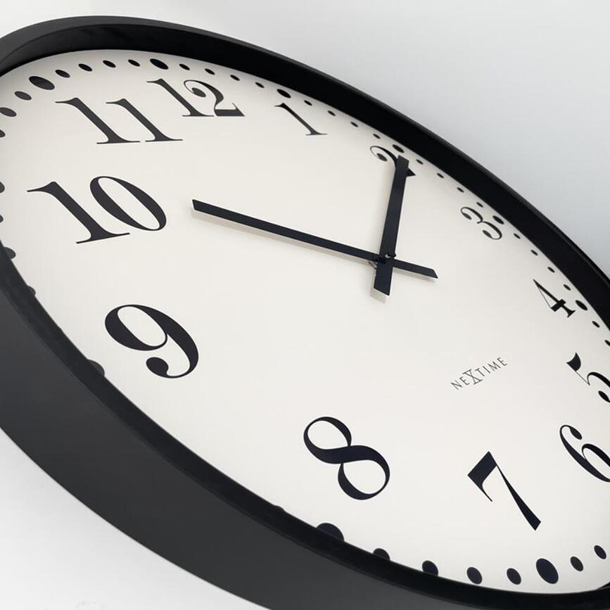 Reloj de Pared Dickens, 50 cm, negro