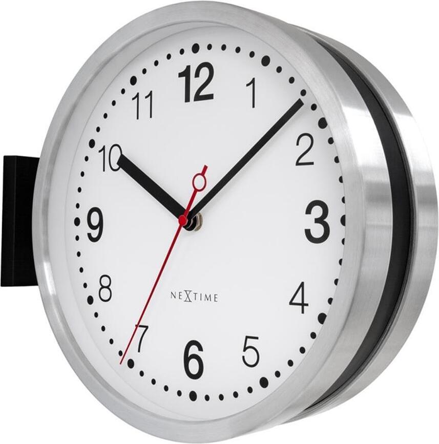 Reloj de Pared Double Small, doble cara, negro y blanco