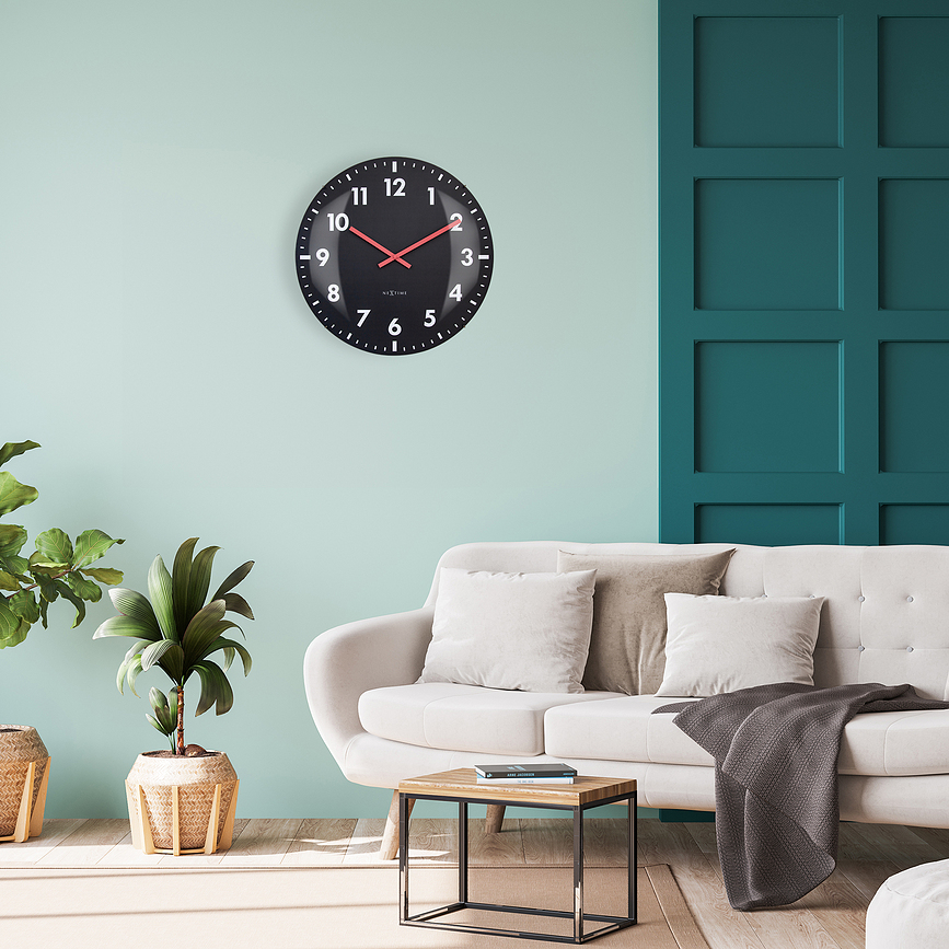 Reloj de Pared Duomo, 50 cm, negro